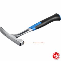 Цельнокованый молоток каменщика ЗУБР ТИТАН 600 г 20145-600_z01