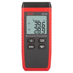 Термометр RGK CT-12 с зондом температуры воздуха TR-10A и поверхностным зондом TR-10S с поверкой