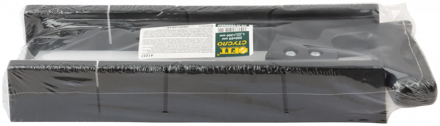 Стусло с пилой пластиковое 300 мм х 65 мм (прямоугольное) FIT 41231д