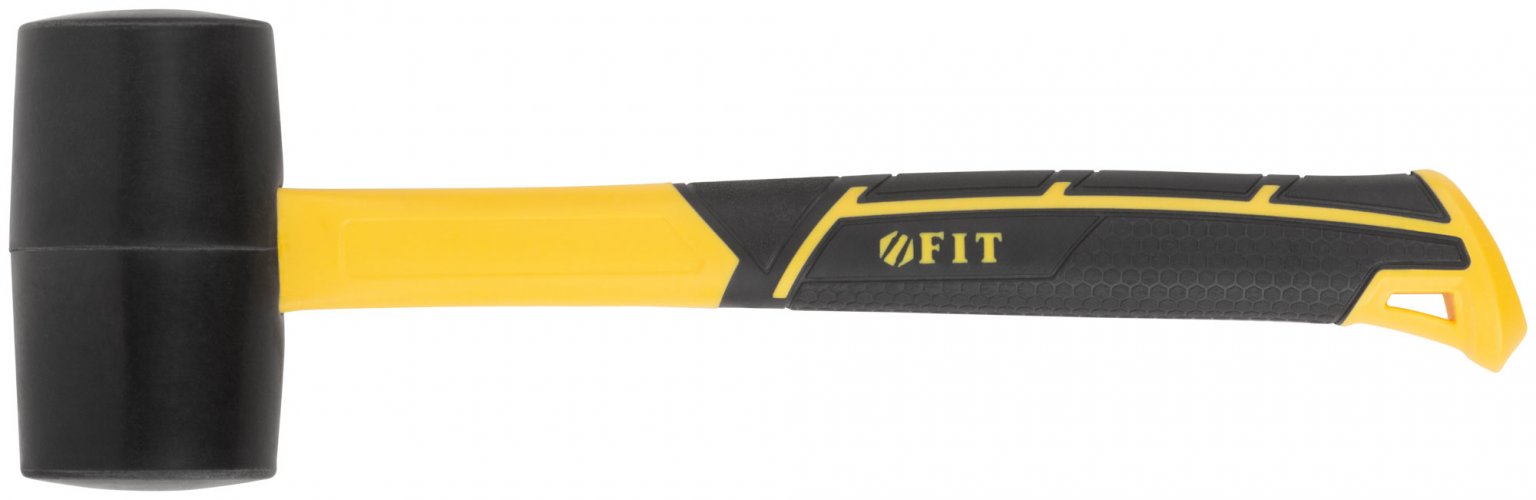 Киянка резиновая, фиберглассовая ручка 50 мм ( 340 гр ) FIT 45512