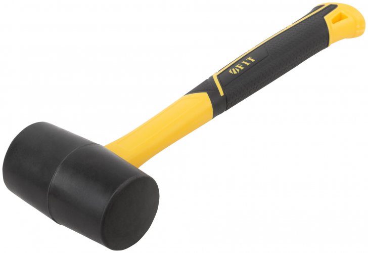 Киянка резиновая, фиберглассовая ручка 50 мм ( 340 гр ) FIT 45512