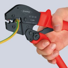 Клещи зажимные для опрессовки вороненые 250 мм, KNIPEX, ( KN-975206SB )