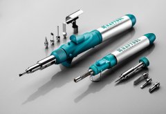 Набор, паяльник газовый, 3в1, 4 насадки, припой, чистка жал, 1300С KRAFTOOL 55504-H8
