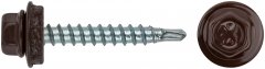 Шурупы кровельные со сверлом 4.8 х 32, коричневый RAL-8017 (250шт) XВАТ 23567-4