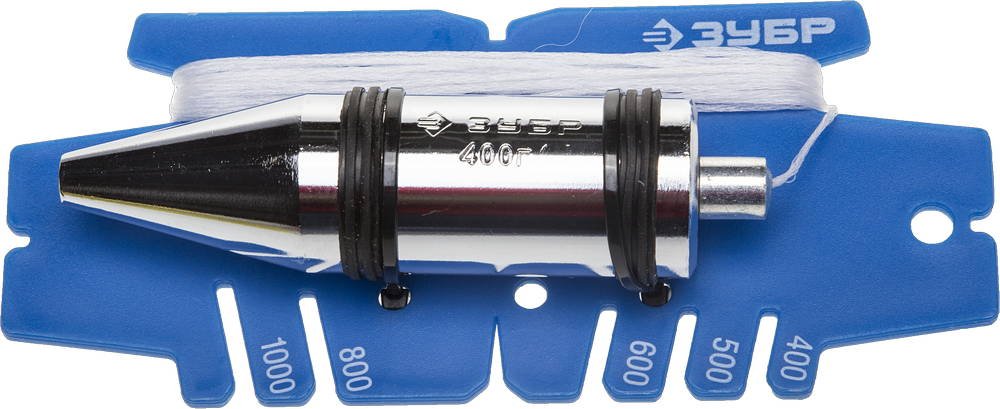 Строительный отвес со шнуром и безопасным наконечником, 400 г ЗУБР ЭКСПЕРТ 06347-40_z01