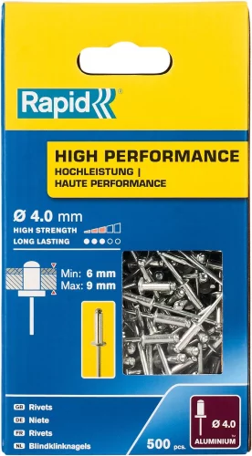 Алюминиевая заклепка RAPID R:High-performance-rivet d4.0x12 мм, 500 шт. 5001434