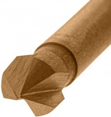 Зенковка конусная под М3, HSS, по металлу, цилиндрический хвостовик Denzel 72301