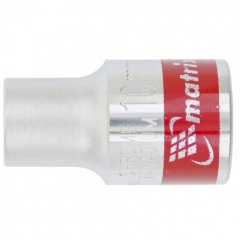 Головка торцевая, 10 мм, шестигранная, CrV, под квадрат 1/2, хромированная Matrix 13110