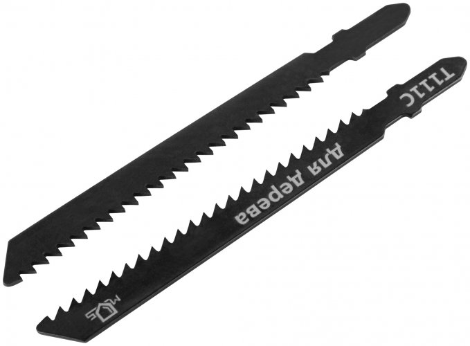 Полотна для эл. лобзика, Т111С, по дереву, HCS, 100 мм, 2 шт. MOS 40809М