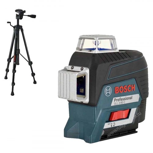 Лазерный уровень Bosch GLL 3-80 C с калибровкой + BT 150
