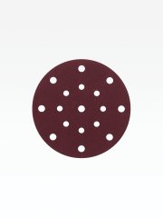 STEHER BOS-150-S 150 мм, Р180, шлифовальный круг на липучке, 17 отв., 5 шт. (35684-180)