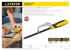 Ножовка-ручка по металлу STAYER 15715