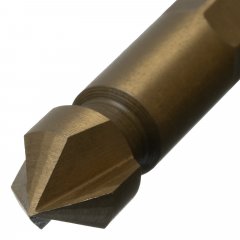Зенковка конусная под М4, HSS, по металлу, цилиндрический хвостовик Denzel 72302