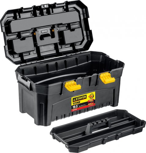 Пластиковый ящик для инструментов STAYER Titan-19 490x262x250 мм (19") 8016-19 38016-19