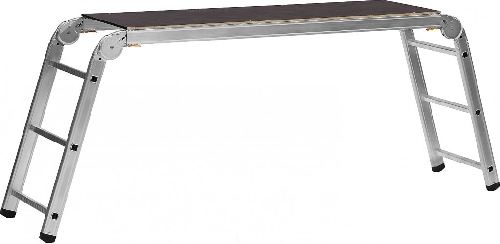 Рабочие алюминиевые подмости 3х6х3 ступени СИБИН РП-36 38843