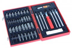 Набор ножей TACTIX для поделочных работ с комплектом аксессуаров 51 предмет ( 263011 )