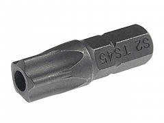 Бита TORX TS45Hх25мм 1/4" 5-ти гранная с отверстием JTC-1192545