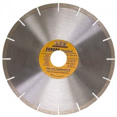 Диск алмазный, отрезной сегментный, 125 х 22.2 мм, сухая резка, EUROPA Standard Sparta 73163