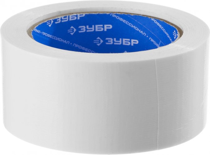Армированная лента ЗУБР ПРОФЕССИОНАЛ влагостойкая, 48мм х 25м, белая 12092-50-25