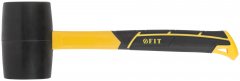 Киянка резиновая, фиберглассовая ручка 80 мм ( 900 гр ) FIT 45515
