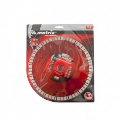 Диск алмазный, отрезной Турбо-сегментный, 230 х 22.2 мм, сухая резка Matrix Professional 73150