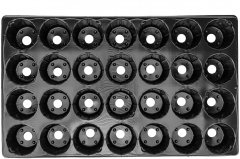 Кассета для рассады, 520 х 310 х 60 мм, 28 ячеек, полистирол, Россия 64312