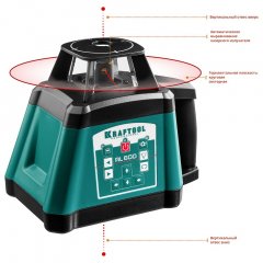 Ротационный лазерный нивелир KRAFTOOL RL600 600 м, IP65 34600