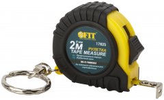 Рулетка-брелок, прорезин.корпус 2 м x 8 мм FIT 17825