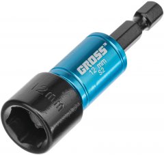 Набор бит с торцевыми головками 8, 10,12, 13 мм, магнит. Nut-Driver, S2 Gross 11627