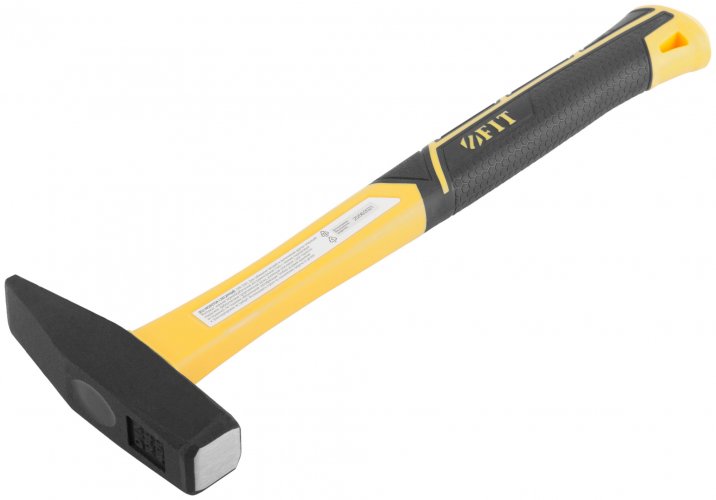 Молоток кованый, фиберглассовая усиленная ручка, 400 гр. FIT 44334