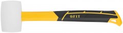 Киянка резиновая белая, фиберглассовая ручка 45 мм ( 230 гр ) FIT 45516