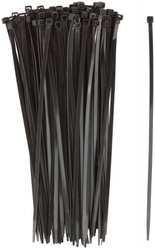 Хомуты нейлоновые для проводов, черные 100 шт., 4,8х250 мм FIT 60355