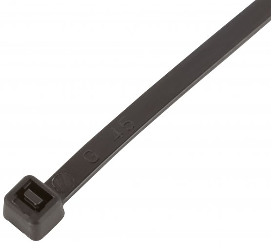 Хомуты нейлоновые для проводов, черные 100 шт., 4,8х250 мм FIT 60355