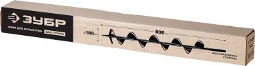 Шнек для мотобуров, грунт, d=100 мм, однозаходный ЗУБР 7051-10
