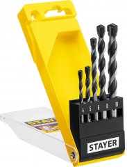 Набор сверл по бетону STAYER Professional Hercules 5 шт: 4-5-6-8-10 мм 2915-H5_z01