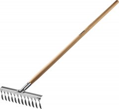 Грабли из нержавеющей стали GRINDA PROLine 12 витых зубцов 39481-12