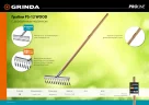 Грабли из нержавеющей стали GRINDA PROLine 12 витых зубцов 39481-12