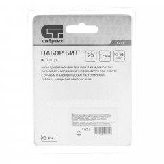 Бита PH1 x 25, сталь CrMo, 5 шт. Сибртех 11237