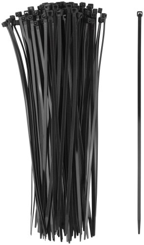 Хомуты нейлоновые для проводов, черные 100 шт., 4,8х300 мм FIT 60356