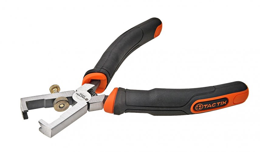 Плоскогубцы TACTIX для зачистки проводов с рукояткой Ergo 160 мм ( 200025 )