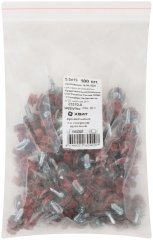 Шурупы кровельные со сверлом 5,5 х 19, красный RAL-3011 100шт. XВАТ 23570-0