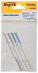 Дюбель-гвоздь нейлоновый с потайной манжетой LYT 6 х 60 UK KP 4 шт XВАТ 24633-3