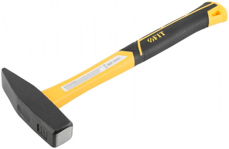 Молоток кованый, фиберглассовая усиленная ручка, 600 гр. FIT 44336