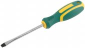 Отвертка "Контур", CrV сталь, прорезиненная ручка 6х100 мм SL FIT 55204