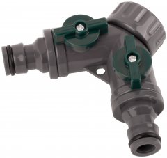 Распределитель 2-х канальный пластиковый FIT 77425