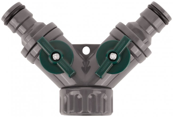 Распределитель 2-х канальный пластиковый FIT 77425