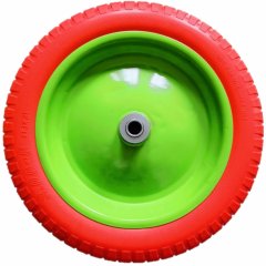 Колесо полиуретановое 3.00-8, длина оси 90 мм, подшипник 20 мм Сибртех 689765