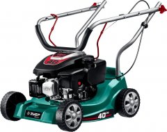 Бензиновая газонокосилка ЗУБР 400 мм, 2.5 л.с. ГБ-400