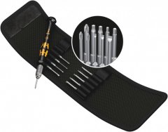 Набор бит с держателем Kraftform Kompakt Micro 11 ESD 1, 11 предм., WERA, ( WE-073670 )