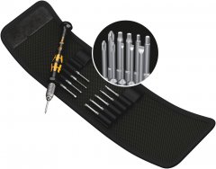 Набор бит с держателем Kraftform Kompakt Micro 11 ESD 1, 11 предм., WERA, ( WE-073670 )